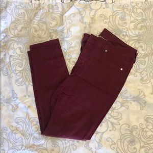 Burgundy Maurices Jeggings